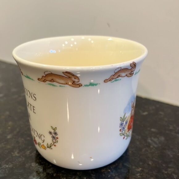 Royal Doulton Bunnykins christening mug - Picture 4 of 6